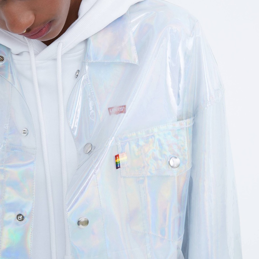 Levi’s Pride Oversized Trucker Jacket Clear